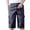 Dark Gray, variant on ZyeKqe Plus Size Cargo Shorts for Men Casual Summer Sweat Shorts Elastic Waist Workout Athletic Gym Shorts