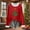 Red, variant on asdoklhq Christmas Sweatshirts for Women Christmas Fashionable Loose Casual Long Sleeved Round Neck Christmas Printed Top Red 2X