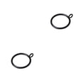 thumbnail image 1 of Inteprter Gancho para cortina de 10 piezas, anillo colgante para cortinas de ducha, colgador resistente para el hogar, dormitorio, sala de estar, Negro 2piezas, 1 of 6