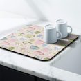 thumbnail image 3 of Coffee Bar Mat Rubber Dish Drying Mat For Kitchen Counter Coffee Mat for Home Bar Gift Kitchen Mat Coffee Bar Accessories Decorative Coffee Shop Chocolate Dish Drying Pad 16"X 18", 3 of 6