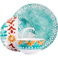 thumbnail image 4 of Tia Mowry 18 Piece Fine Ceramic Dinnerwware Set, Golden Green, 4 of 7