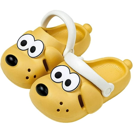 

CoCopeaunts Kids Puppy Slides Toddler Girls Boys Cute Cartoon Summer Puppy Slippers Non-Slip Beach Pool Shower Slides