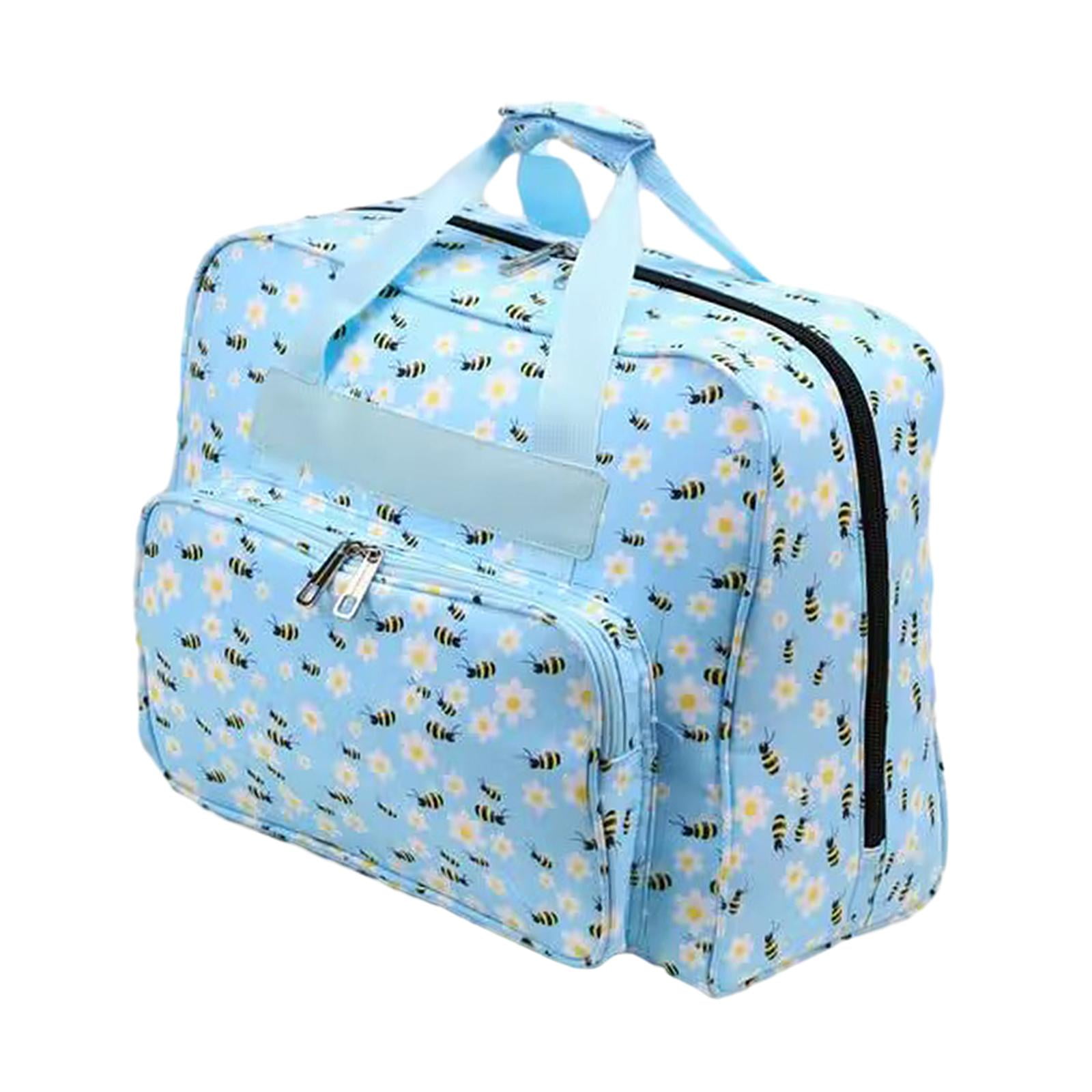 HOMYL Knitting Bag Yarn Tote Crochet Tote with Carry Handle Portable Crochet Organizer C