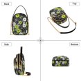 thumbnail image 3 of FORMRS Crossbody Bag for Women Quilted Travel Shoulder Cell Phone Purse with Chain Strap Handbag, White Flower Pattern, 3 of 7