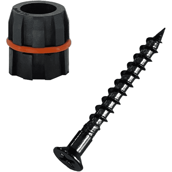 Myard 'O' Seal Patented Baluster Connectors with Screws for Deck Railing Handrail Patio Fence (Qty 100 for 50 Balusters, round Line Connectors)