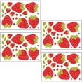 thumbnail image 4 of 4 hojas de calcomanía de pared de fresa extraíble DIY calcomanía de pared Peel and Stick Sticker HOMEMAXS MX16090648, 4 of 5