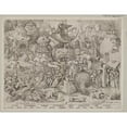 thumbnail image 2 of Pieter van der Heyden 14x12 Gold Ornate Wood Frame and Double Matted Museum Art Print Titled - Pride (1558), 2 of 4