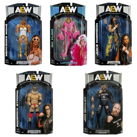 AEW Unmatched Series 12 - Set of 5 Jazwares AEW Toy Wrestling Action Figures