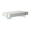 thumbnail image 2 of Pemberly Row Coffee Table with 19mm Tempered Glass Base in White, 2 of 4