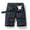 Black, variant on AXXD Mens Work Shorts Summer Stripe Work Shorts with Multi-pocket Mid-waist Cargo Shorts New Arrival