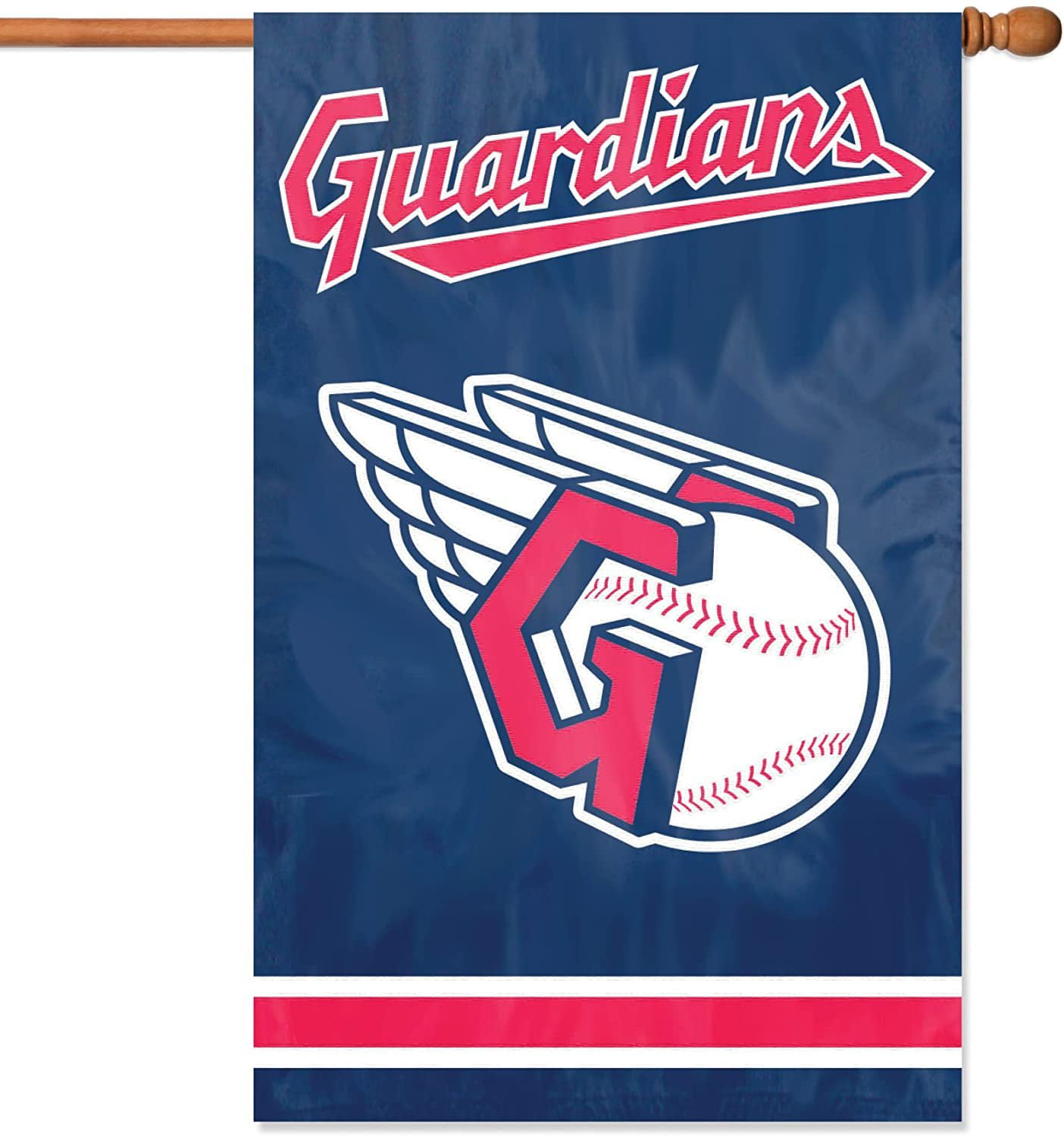 Cleveland Guardians Banner Flag Premium 28x44 Applique Embroidered Double  Sided