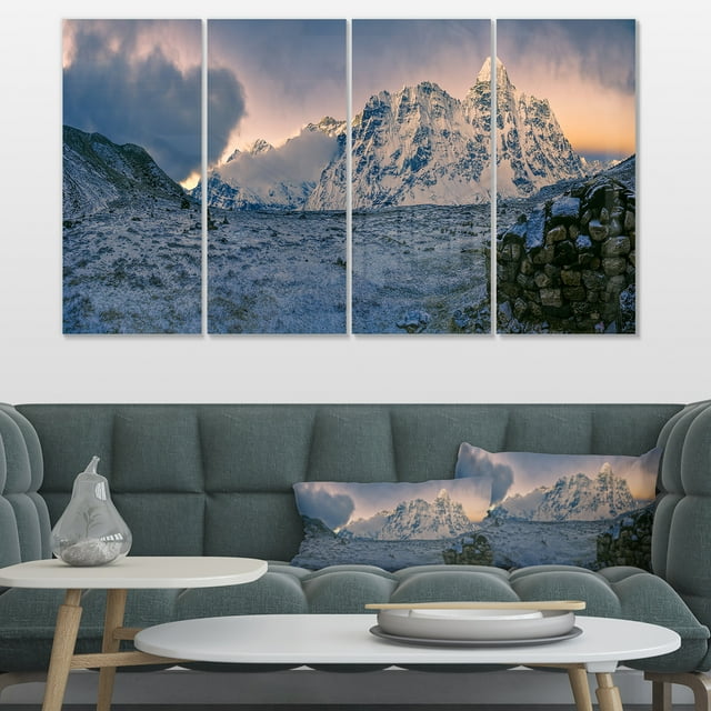 Kangchenjunga Panorama - Landscape Canvas Art Print
