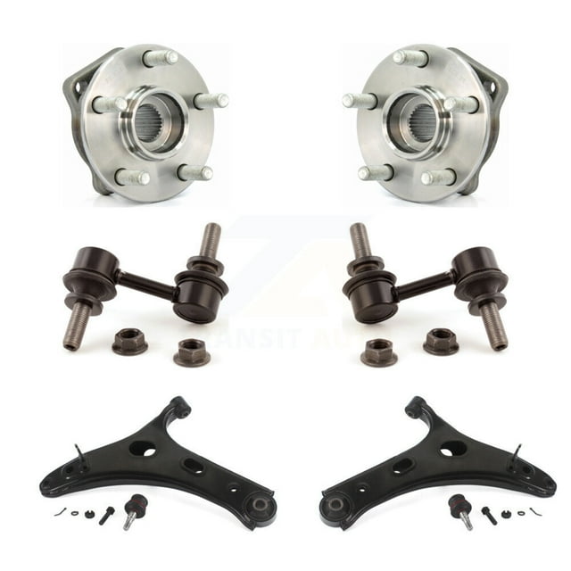 Transit Auto Front Bearing Assembly Suspension Lower Control Arm with Ball Joint & Sway Bar Stabilizer Link Kit for Car 2014 Subaru Forester To 01 14 - Left Right Side (Driver Passenger) K7T-109876