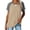 #1 Khaki, variant on SHIBEVER T Shirts for Women Tops Summer Casual Short Sleeve Tunic Tops for Women Loose Color Block T Shirts Side Slit Crew Neck Lady Tops Blouses Gray L