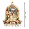 thumbnail image 3 of Cheapark 2D Flat Acrylic Christmas Snowman Hanging Ornament Lightweight Tree Pendant for Xmas Tree Holiday Home Party Decor Gift, 3 of 7