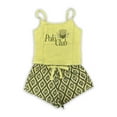 thumbnail image 3 of The White Lotus Women's and Women's Plus Polo Club Sleep Cami and Shorts Set, 2-Piece, Sizes XS-3X, 3 of 7