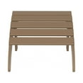 thumbnail image 3 of Costaelm Paradise Outdoor Folding Adirondack Ottoman, Weathered Wood, 3 of 9