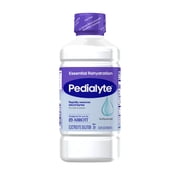 Pedialyte Essential Rehydration Electrolyte Drink, Unflavored, 1 Liter, Pack of 8