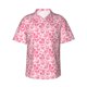 thumbnail image 1 of Fotbe pink heart Camisa Hawaiana para Hombre Unisex – Camisa Casual de Verano con Botones de Manga Corta de Algodón y Lino,Large, 1 of 7