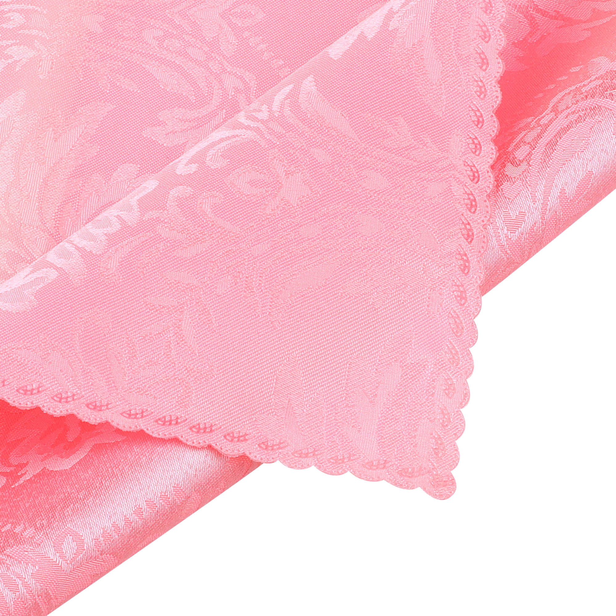 Unique Bargains 6 Pack Polyester Napkins Printed Floral Napkins for Party and Christmas Pink