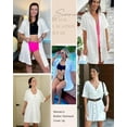 thumbnail image 4 of Bsubseach Short Sleeve Beach Coverup Women's Hooded Swimsuit Cover Up Button Down Shirt Dress, 4 of 5