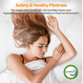 thumbnail image 6 of Queen Mattress [New Version], 14 inch Gel Memory Foam Hybrid Mattress Queen Size Bed in a Box, Pressure & Pain Relief, CertiPUR-US, Individual Pocket Spring, Edge Support, CertiPUR-US Certified, 6 of 12