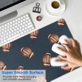 thumbnail image 4 of Long Mouse Pads for Desk,Dark Blue Football Repeat Pattern Desk Mats on Top Of Desks, Desk Mouse Pad Extra Large with 3mm Non-Slip Base and Stitched Edge for Gaming,Office,Work,Home 31.5"x11.8", 4 of 6