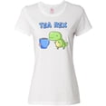 thumbnail image 3 of Inktastic Tea Rex Cute Green Dinosaur Pun Women's T-Shirt, 3 of 5