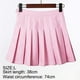 thumbnail image 3 of LA; Falda plisada lisa de cintura alta para mujeres y niñas de color rosa, uniformes escolares de tenis y patinadora, minifalda de corte A, 3 of 5