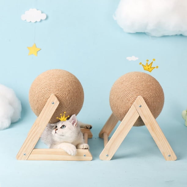 Pelota para rascar gatos, juguete para gatitos, cuerda de Sisal, tablero de bolas, patas de molienda, rascador para gatos, juguetes para mascotas resistentes al desgaste, suministros para muebles Gao Jinjia LED