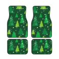 thumbnail image 1 of LAKIMCT Winter Christmas Tree Car Mats, Neoprene Front Rear Floor Mats for Cars, Waterproof Anti-Slip Car Floor Mats Full Set, Universal(4 Pcs), 1 of 6