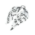 thumbnail image 5 of Unique Bargains 1 Pc Triangle Ribbon Letter Hair Elastic Band for Home White, 5 of 5