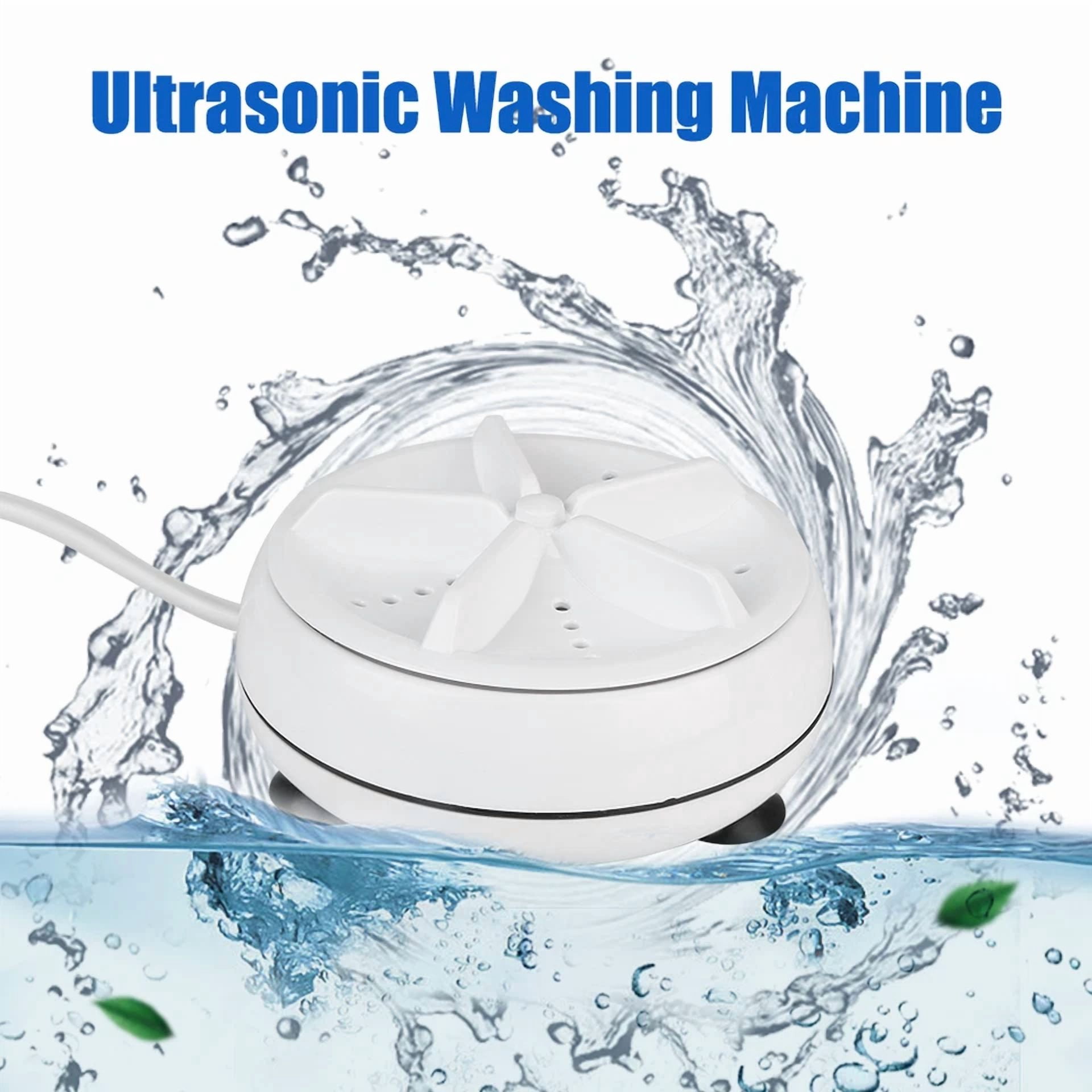 CRESTIN- Portable Usb Mini Washing Machine Ultrasonic Turbine Laundry Washer Travel Home