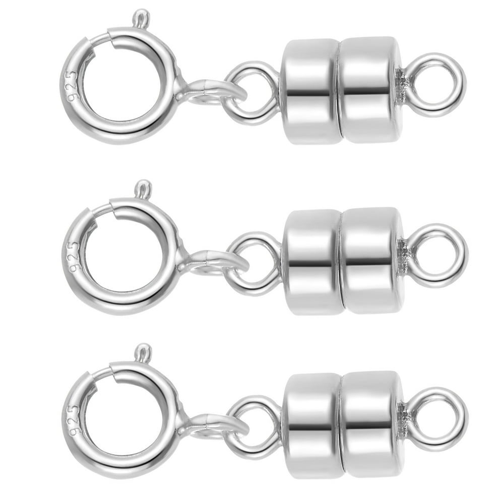 Sterling Silver 4.5 mm Magnetic Clasp Converter for Jewelry and ...