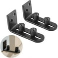 thumbnail image 1 of 2 Pack Sliding Barn Door Floor Guides, Flush Sliding Door Bottom Guide, Adjustable Wall Mount Stay Roller Hardware Kit, 1 of 5