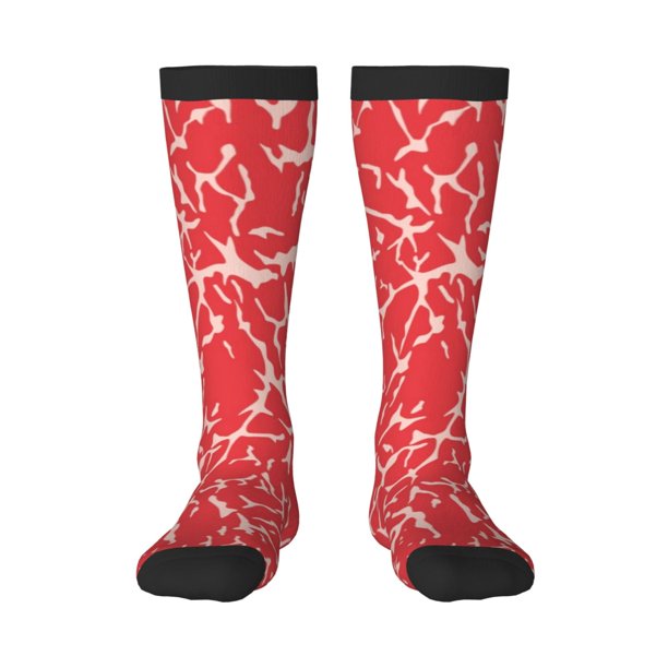 Balery Beef2 Calcetines novedosos Calcetines deportivos Calcetines hasta la rodilla Calcetines de algodón Calcetines originales y geniales