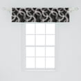 thumbnail image 2 of Abstract Window Valance, Circles Intertwined Halftone Dots Repetitive Modern Geometric Pattern, Curtain Valance for Kitchen Bedroom with Rod Pocket, 54" X 18", Black and Pale Pink, by Ambesonne, 2 of 2