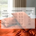 thumbnail image 2 of 5 Pieces Satin Duvet Cover Full/Queen Size Set, Luxury Silky Like Burnt Orange Duvet Cover Bedding Set with Zipper Closure, 1 Duvet Cover + 4 Pillow Cases (No Comforter), 2 of 7