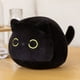 thumbnail image 3 of Almohada de peluche de gato grande Kawaii de 9 cm a 70 cm, cojín redondo de cama de gato negro, juguetes para dormir, muñecos de animales suaves de peluche, regalo de cumpleaños para niños, 3 of 5