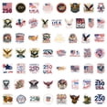 thumbnail image 3 of 4th of July DIY Sticker Pack, Independence Day Waterproof Decals for Phone Laptop Water Bottle, 250th Anniversary Patriotic USA Flag Stickers, Fourth of July Accessories, 3 of 9