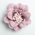 thumbnail image 4 of 10 piezas de adornos de cabezas de camelia para manualidades de accesorios para el cabello de mujer de bricoje 4.5cm , Luz Púrpura BLESIY Cabeza de la flor del camelia, 4 of 8