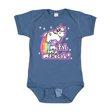

Inktastic Metal & Magical Unicorn Gift Baby Boy or Baby Girl Bodysuit