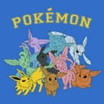 thumbnail image 2 of Men's Pokemon Eeveelutions Pull Over Hoodie Royal Blue X Large, 2 of 4