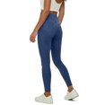 thumbnail image 5 of Tmtolofot Cross Wrap Jeggings for Women Tummy Control Pull on Stretchy Jean Leggings High Waisted Crossover Skinny Jeans with Pockets Slim Fit Gym Workout Yoga Pants 2026 Spring Yoga Leggings|Blue, 5 of 5
