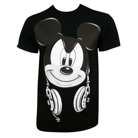 Adult T-Shirt Mickey Hedfowns Headphones