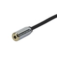 thumbnail image 4 of Monoprice Audio Cable - 25 Feet - Black | 3.5mm Male Plug to 3.5mm Female Jack for Mobile, Gold Plated, 4 of 4