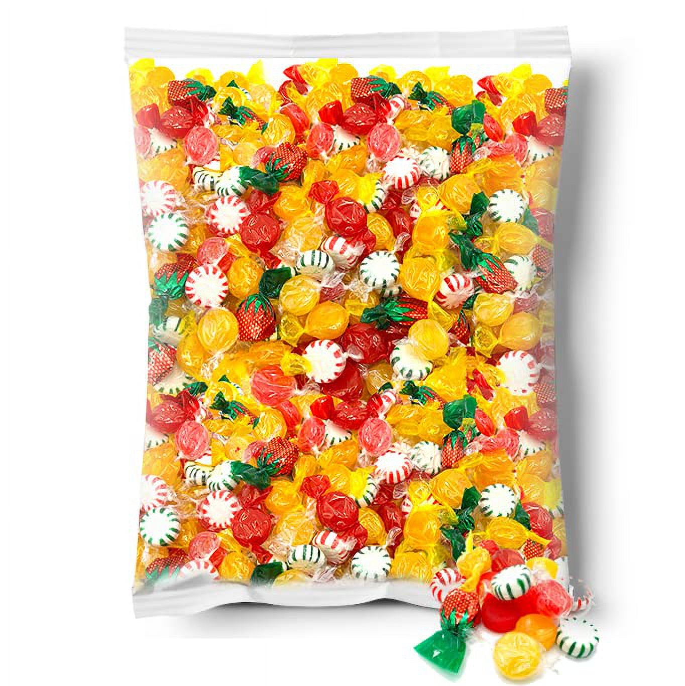 Hard Candy Party Mix Fruit Flavored Assorted, Individually Wrapped (6 Pound Bag - Approx. 450 Count)