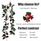 thumbnail image 2 of Yuarrent Christmas Garland Household Room Pendant Vivid Outdoor Decoration Hanging Simulation Exquisite Indoor Vine DIY Plant Fake Prop Kits de decoración para fiestas Yuarrent HA032978-00, 2 of 5