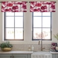 thumbnail image 4 of LALILO Kitchen Curtain Valance Beautiful Street With Colourful Rod Pocket Window Curtain 52"x 18" Set of 2, 4 of 7