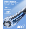 thumbnail image 5 of Neck Fan, Portable Fan, Hands Free Bladeless Fan, Rechargeable Personal Fan, 5200mAh, 360Â° Cooling, 3 Speeds Adjustable, 5 of 8